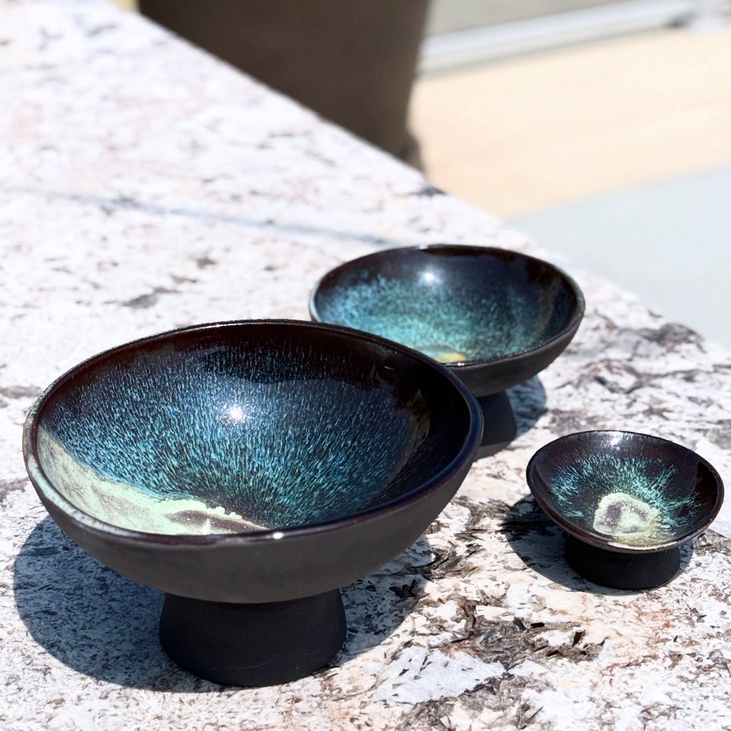 Pele’s Whisper Pedestal Bowl (mini)