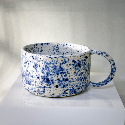Blue Splatter Mugs