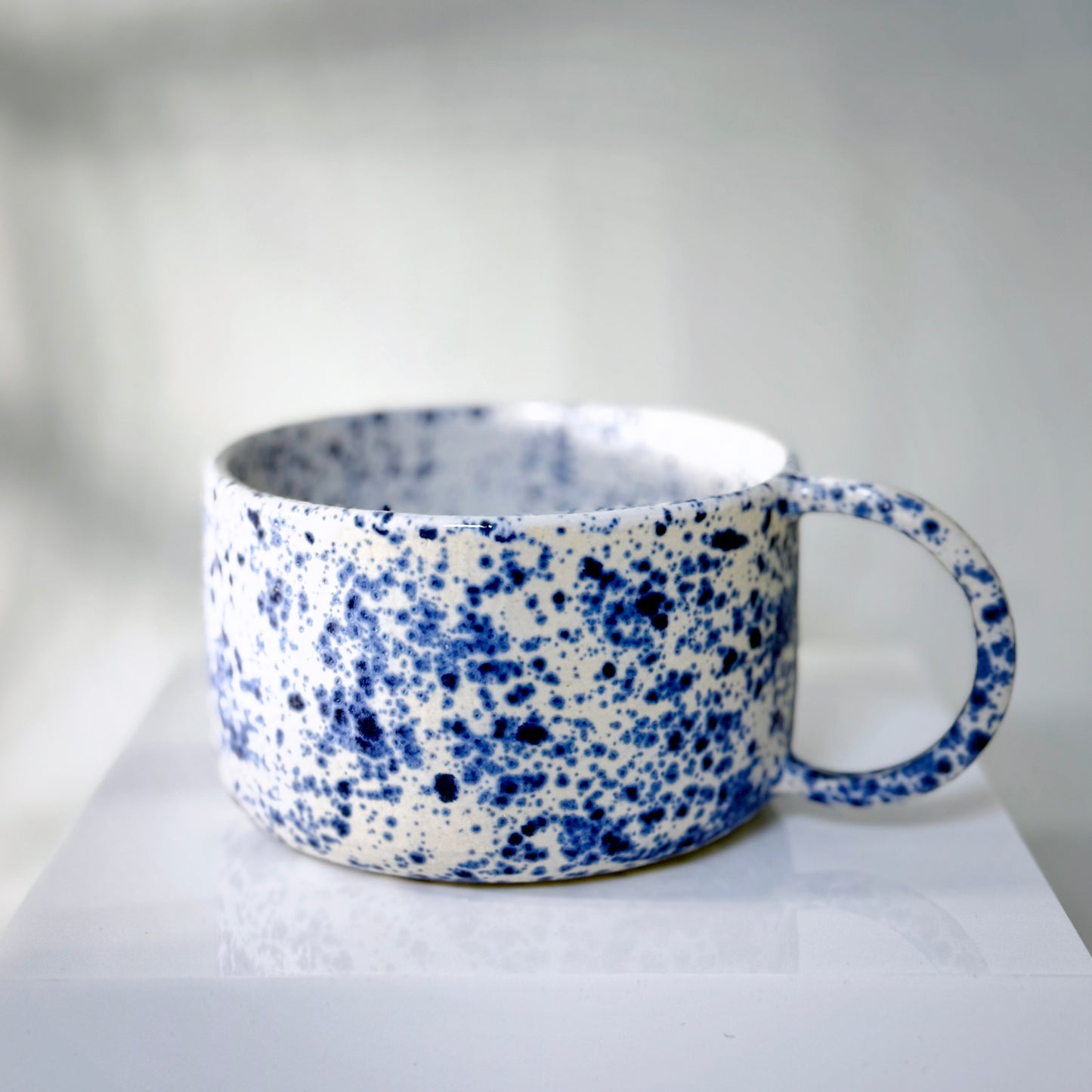 Blue Splatter Mugs