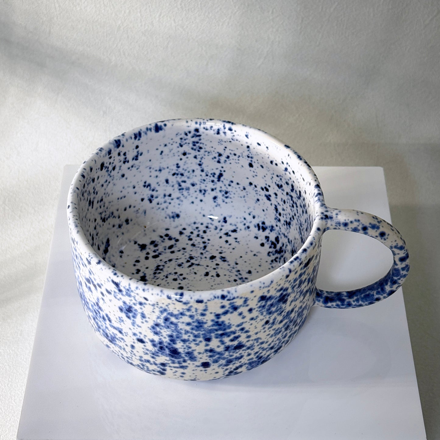 Blue Splatter Mugs
