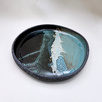 Obsidian Tide Serving Plates 1" deep