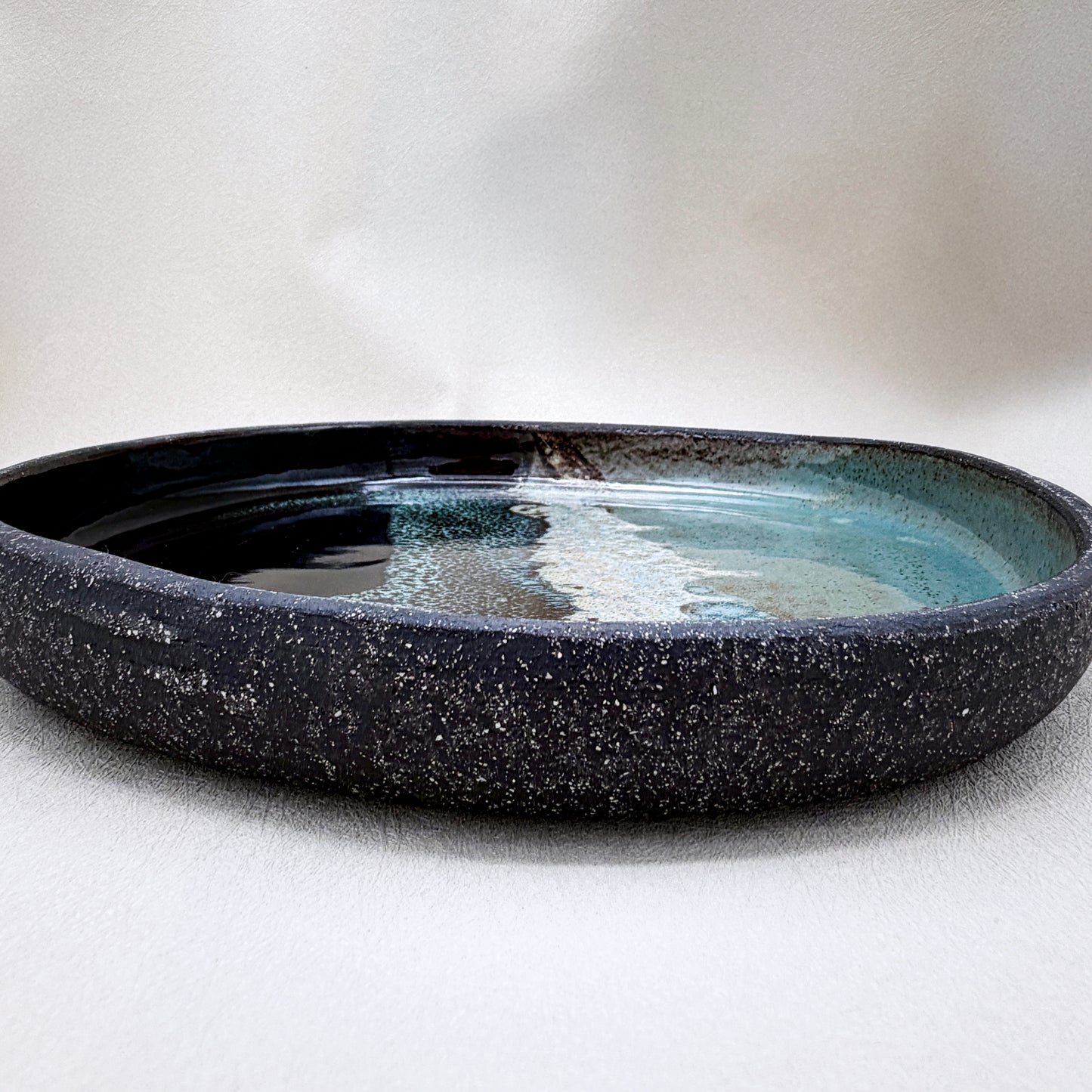 Obsidian Tide Serving Plates 1" deep