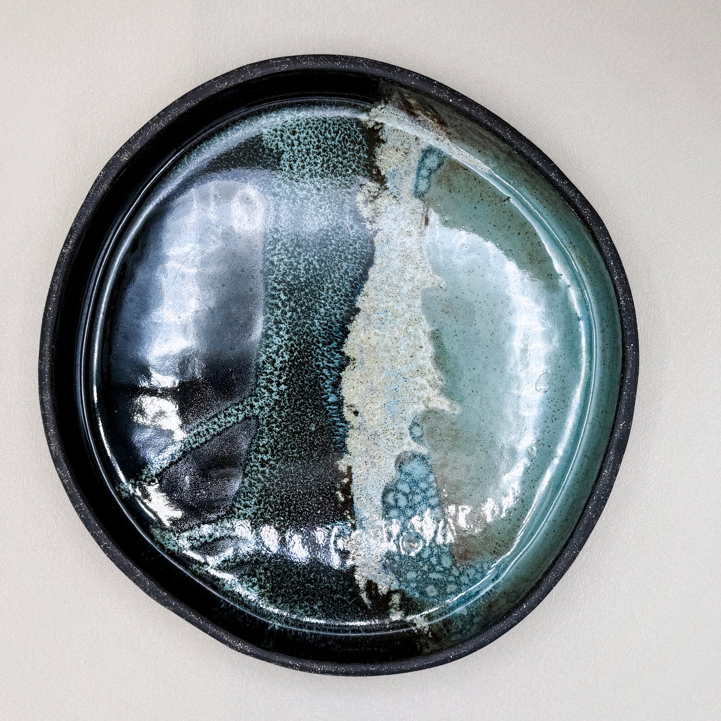 Obsidian Tide Serving Plates 1" deep