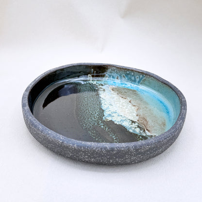 Obsidian Tide Serving Plates 1" deep