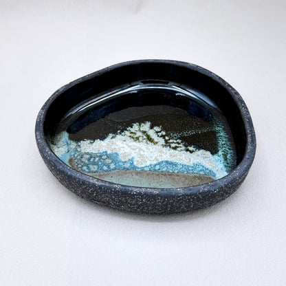 Obsidian Tide Serving Plates 1" deep