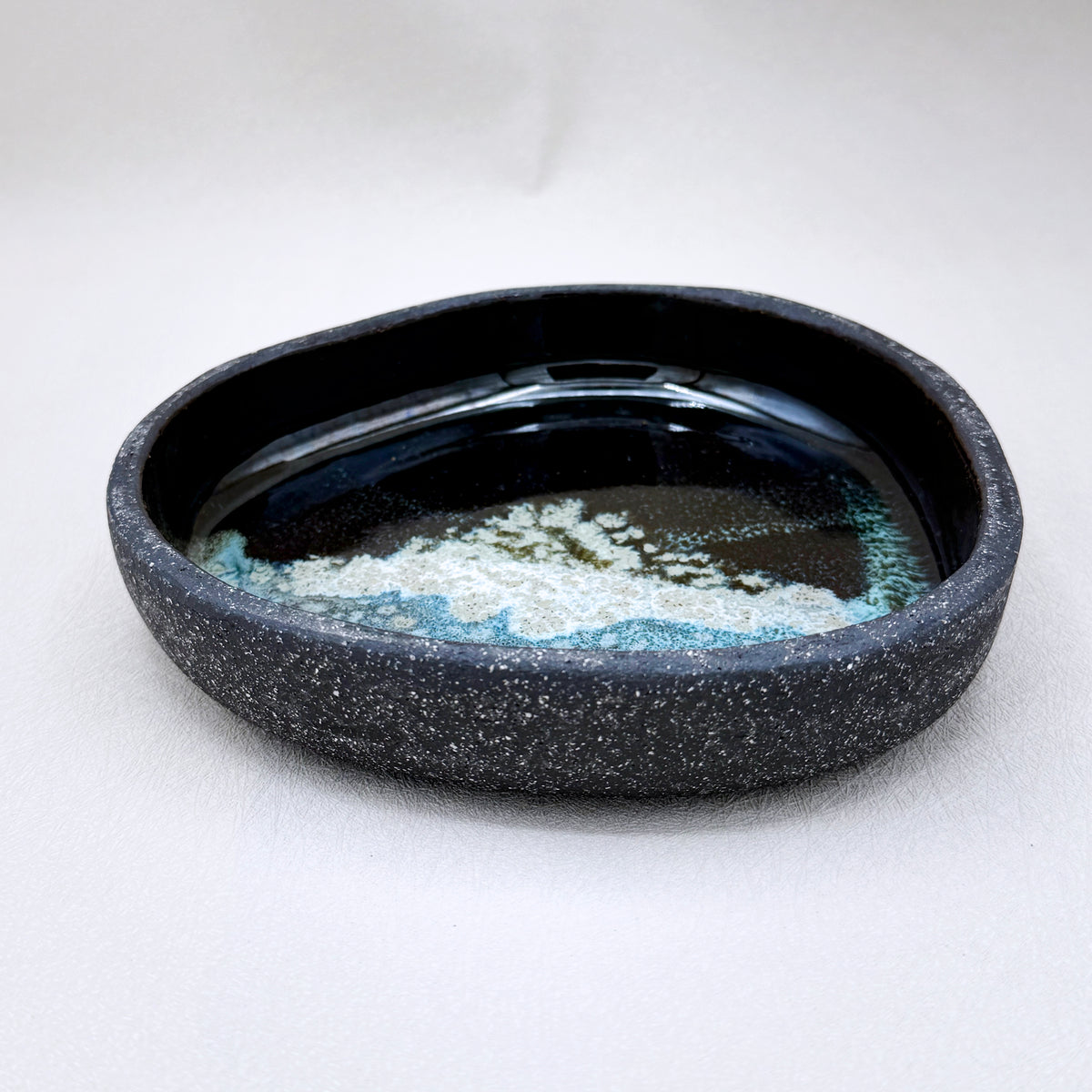 Obsidian Tide Serving Plates 1" deep