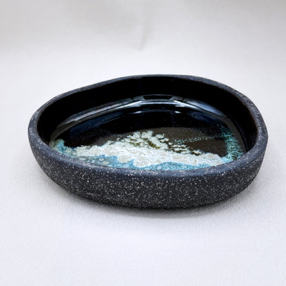 Obsidian Tide Serving Plates 1" deep