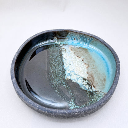 Obsidian Tide Serving Plates 1" deep