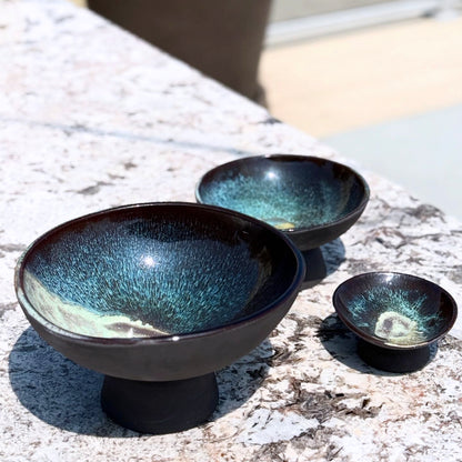 Pele’s Whisper Pedestal Bowl (mini)