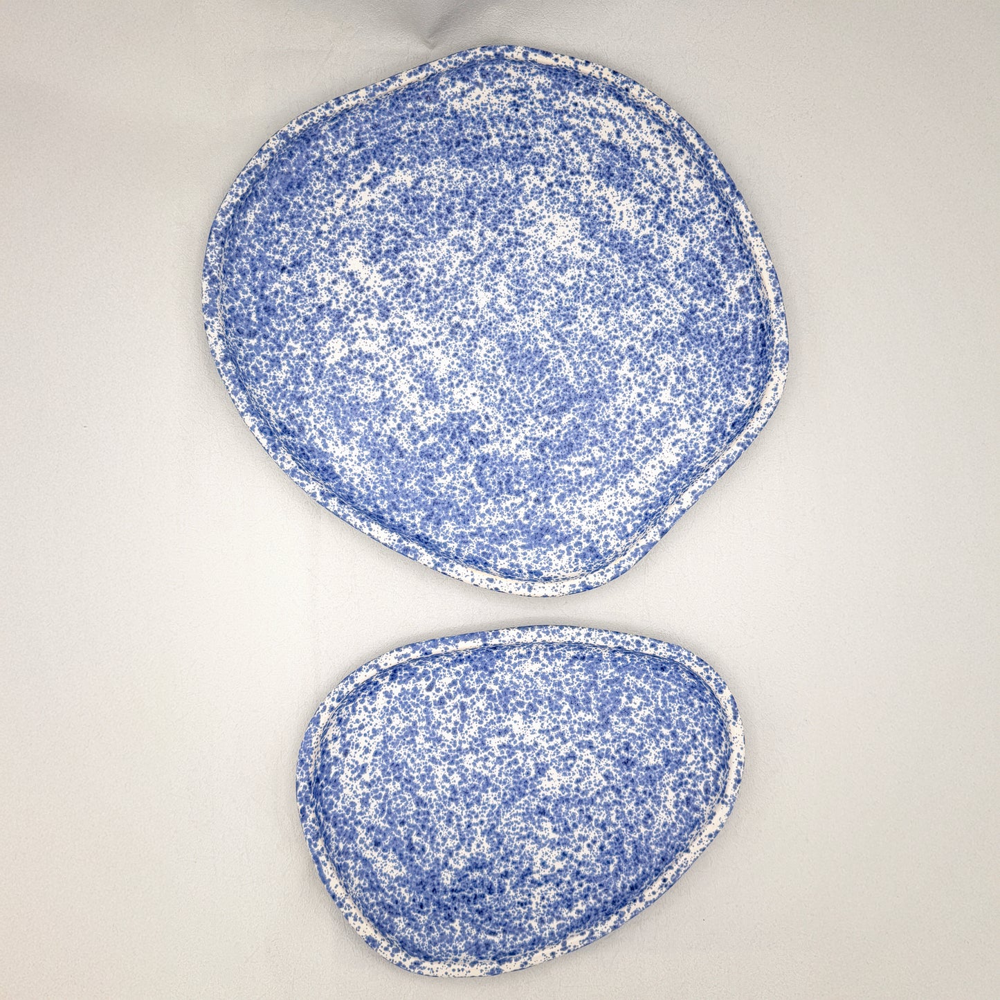 Atlantic Fog Round Serving Trays