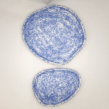 Atlantic Fog Round Serving Trays